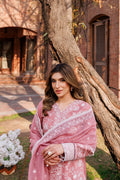 Farasha | Dastoor Embroidered Lawn SS24 | PEARL MIST - Pakistani Clothes for women, in United Kingdom and United States