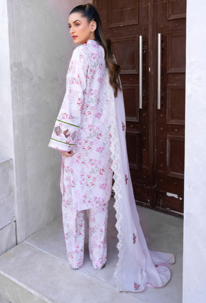 Humdum | Gardenia Lawn 24 | PLG 3 - D08 - Pakistani Clothes for women, in United Kingdom and United States