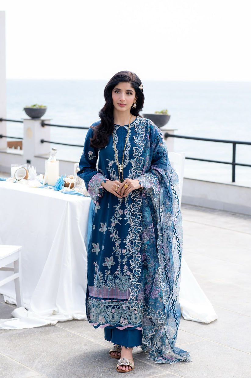 Aabyaan | Saagar Luxury Lawn 25 | AZURA (AS-03)