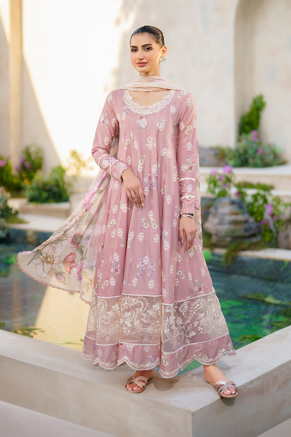 Iznik | Festive lawn 24 | SFL-08 - Hoorain Designer Wear - Pakistani Designer Clothes for women, in United Kingdom, United states, CA and Australia