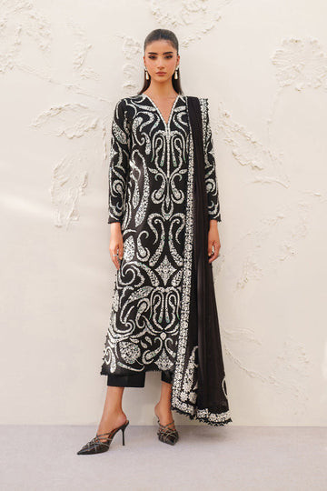 Baroque | Formals Collection | EMBROIDERED RAW SILK UF-4381
