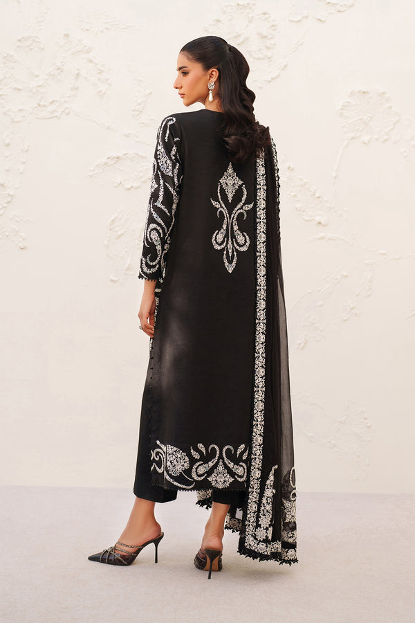 Baroque | Formals Collection | EMBROIDERED RAW SILK UF-4381