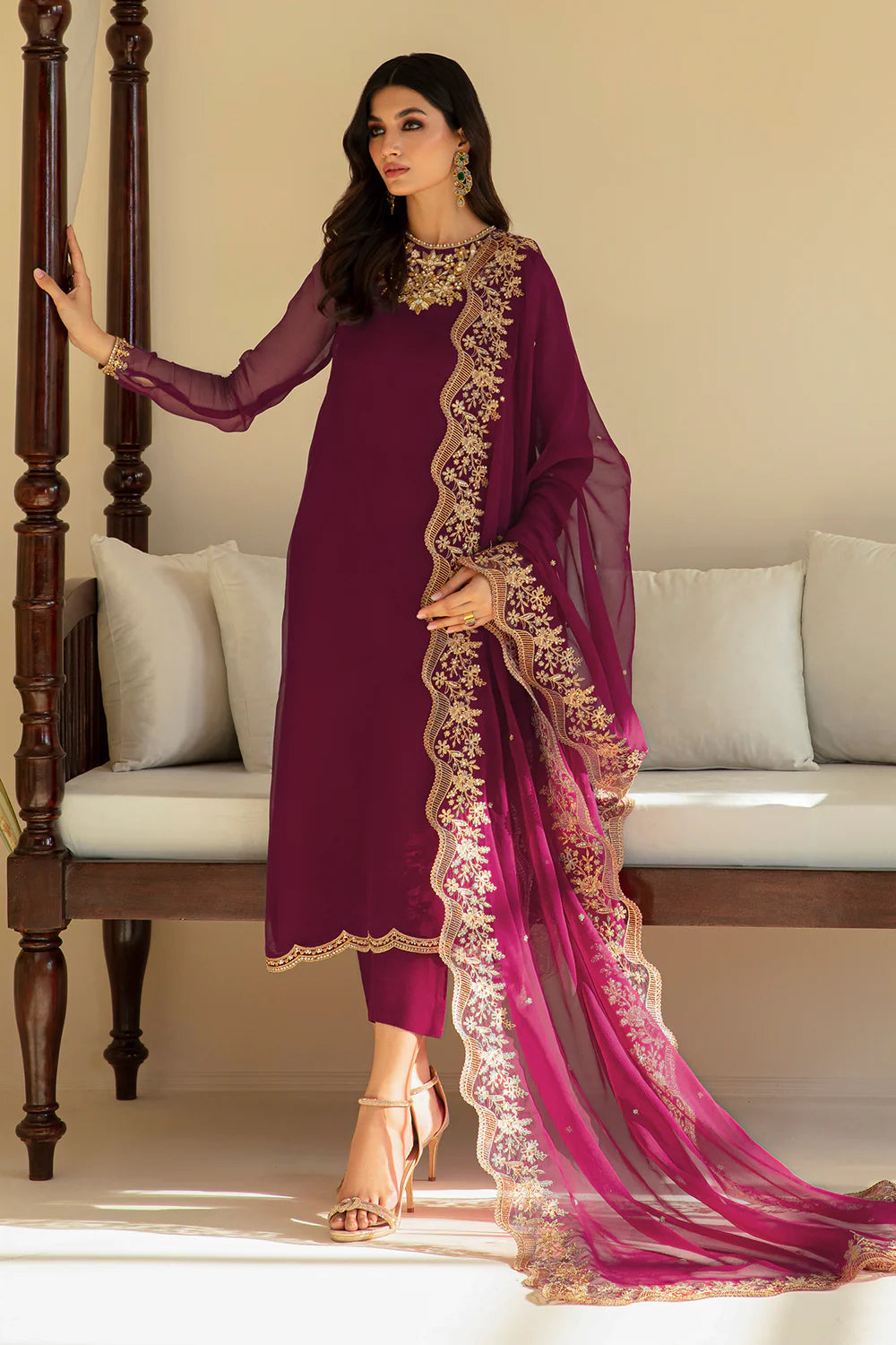 Baroque | Formals Collection | PR-829 - Pakistani Clothes for women, in United Kingdom and United States