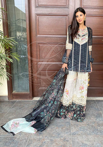Layla Chatoor | Luxury Pret | Grey Beige
