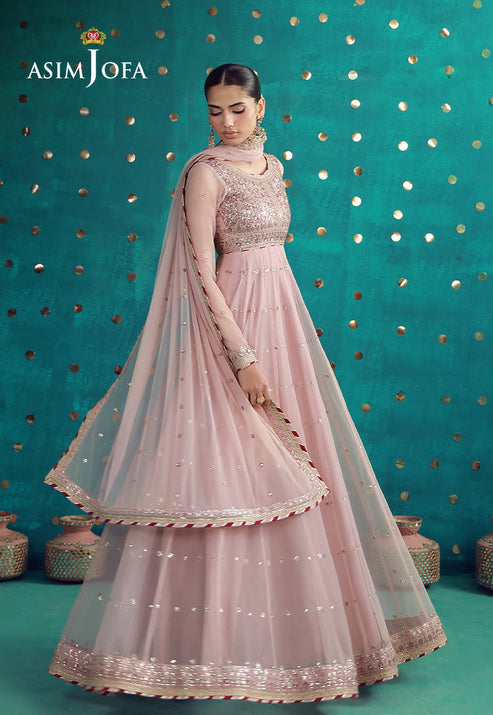 asim jofa pink dress AJJJ 09 by Asim Jofa - Buy Now Online in USA