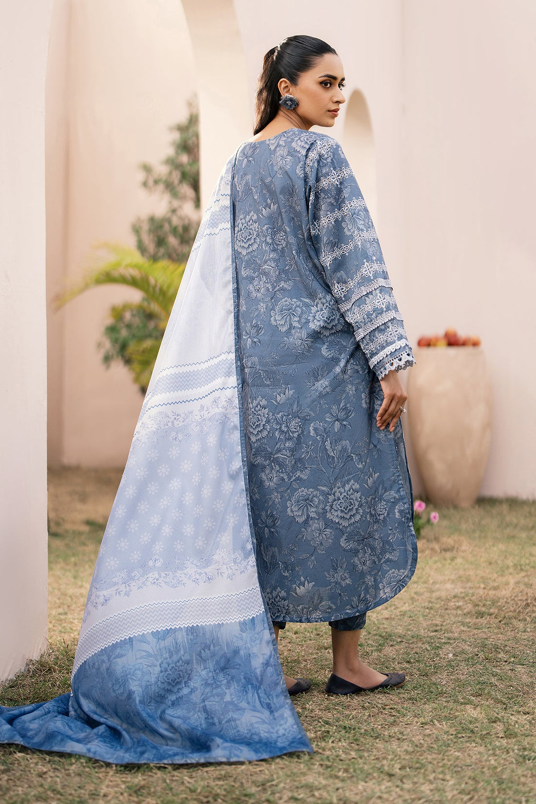 Baroque | Luxury Pret 24 | LAWN UF-601 - Pakistani Clothes for women, in United Kingdom and United States