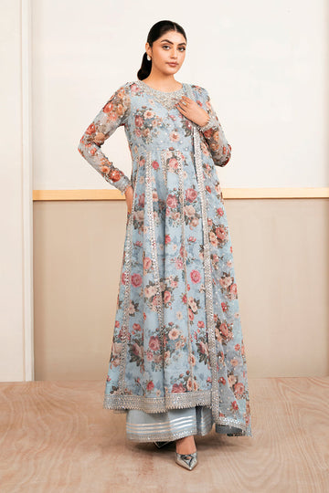Baroque | Luxury Pret 25 | EMBELLISHED PRINTED CHIFFON PR-1058