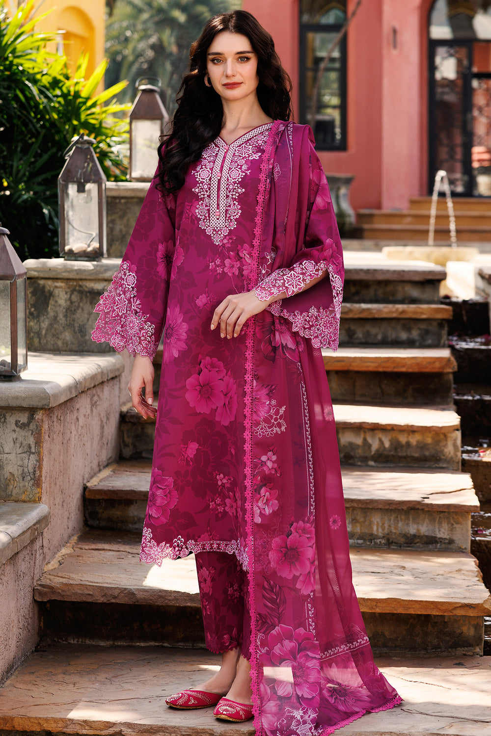Farasha | Printed Essentials | Fuchsia Flare