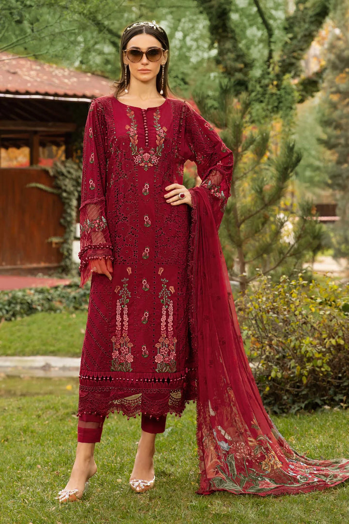 Maria B | Luxury Lawn | D-2309-A - Hoorain Designer Wear - Pakistani Ladies Branded Stitched Clothes in United Kingdom, United states, CA and Australia