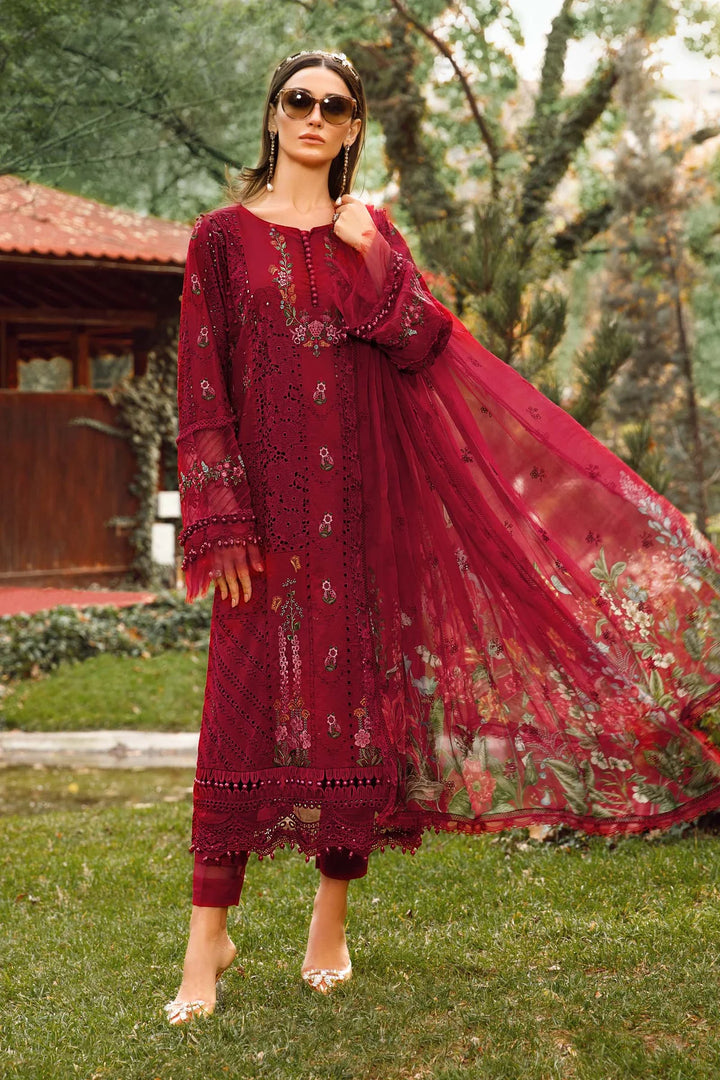 Maria B | Luxury Lawn | D-2309-A - Hoorain Designer Wear - Pakistani Ladies Branded Stitched Clothes in United Kingdom, United states, CA and Australia