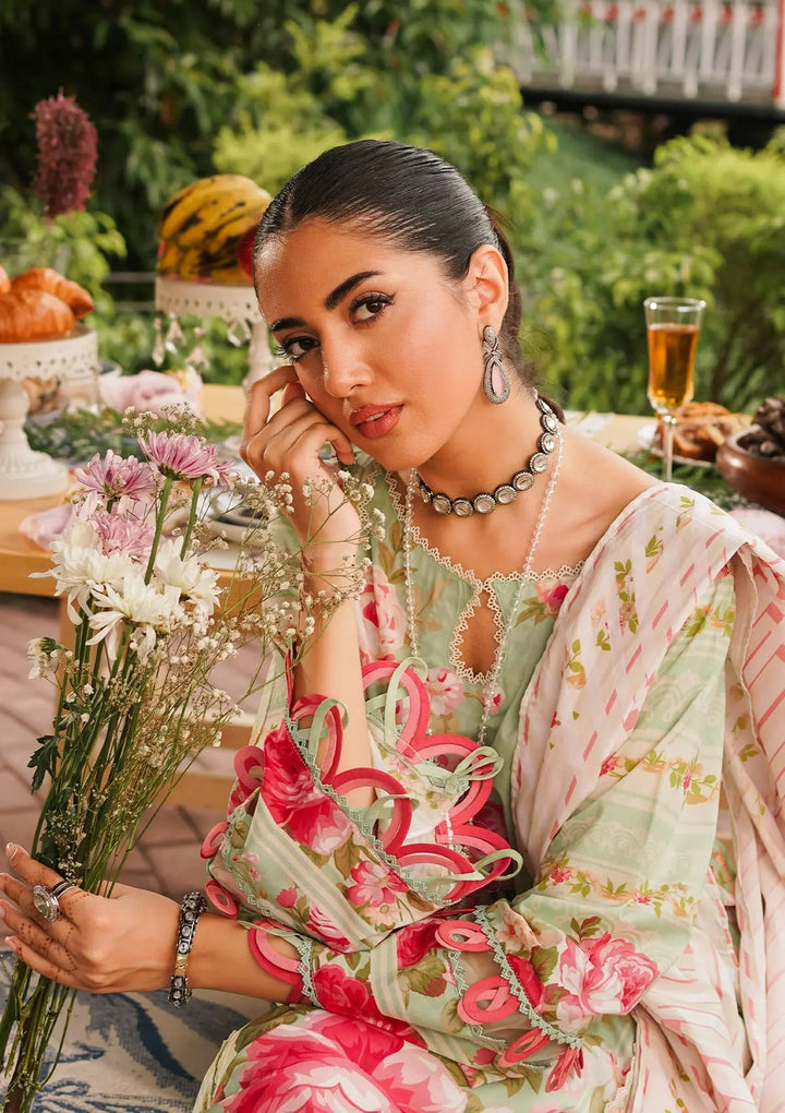 Elaf Premium | Printed Collection 24 | EEP-05A - Mint To Be - Hoorain Designer Wear - Pakistani Designer Clothes for women, in United Kingdom, United states, CA and Australia