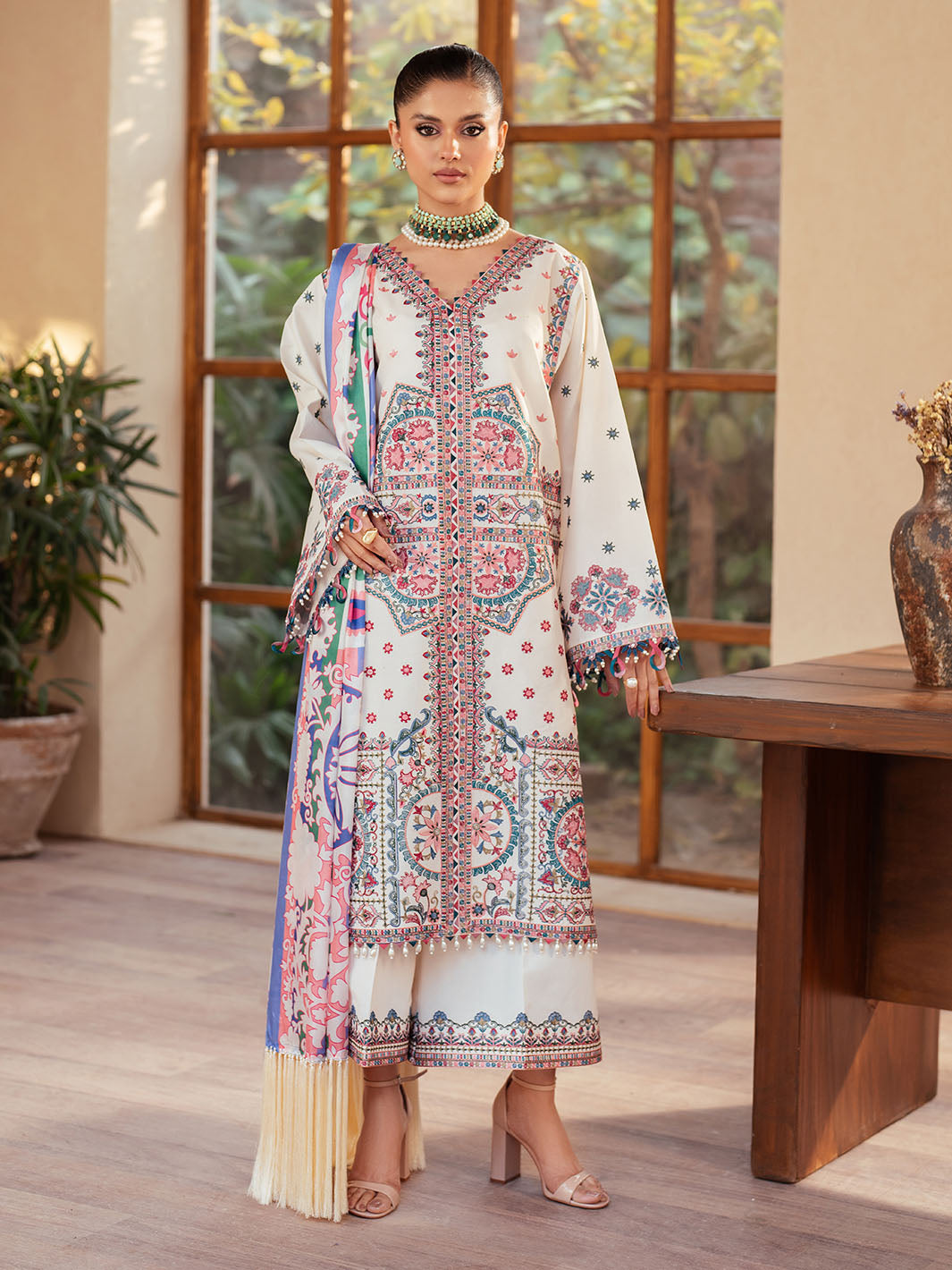 Bin Ilyas | Mehroze Luxury Lawn 25 | 92 - A