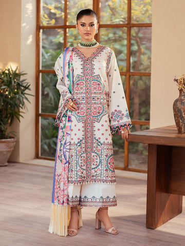 Bin Ilyas | Mehroze Luxury Lawn 25 | 92 - A