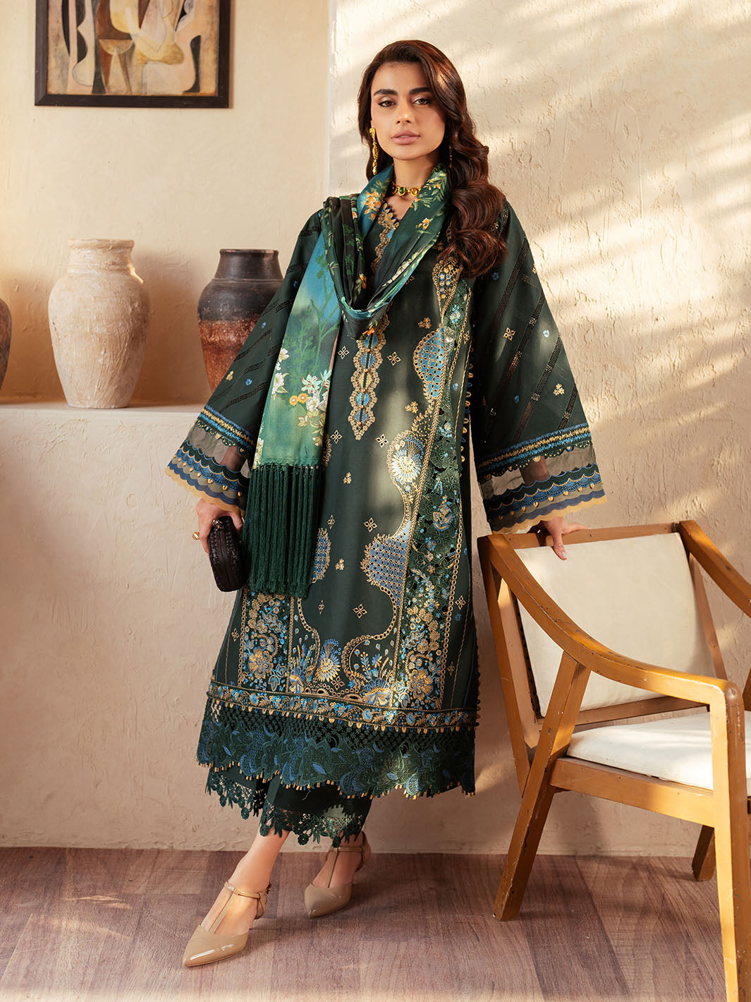 Bin Ilyas | Mehroze Luxury Lawn 25 | 94 - A