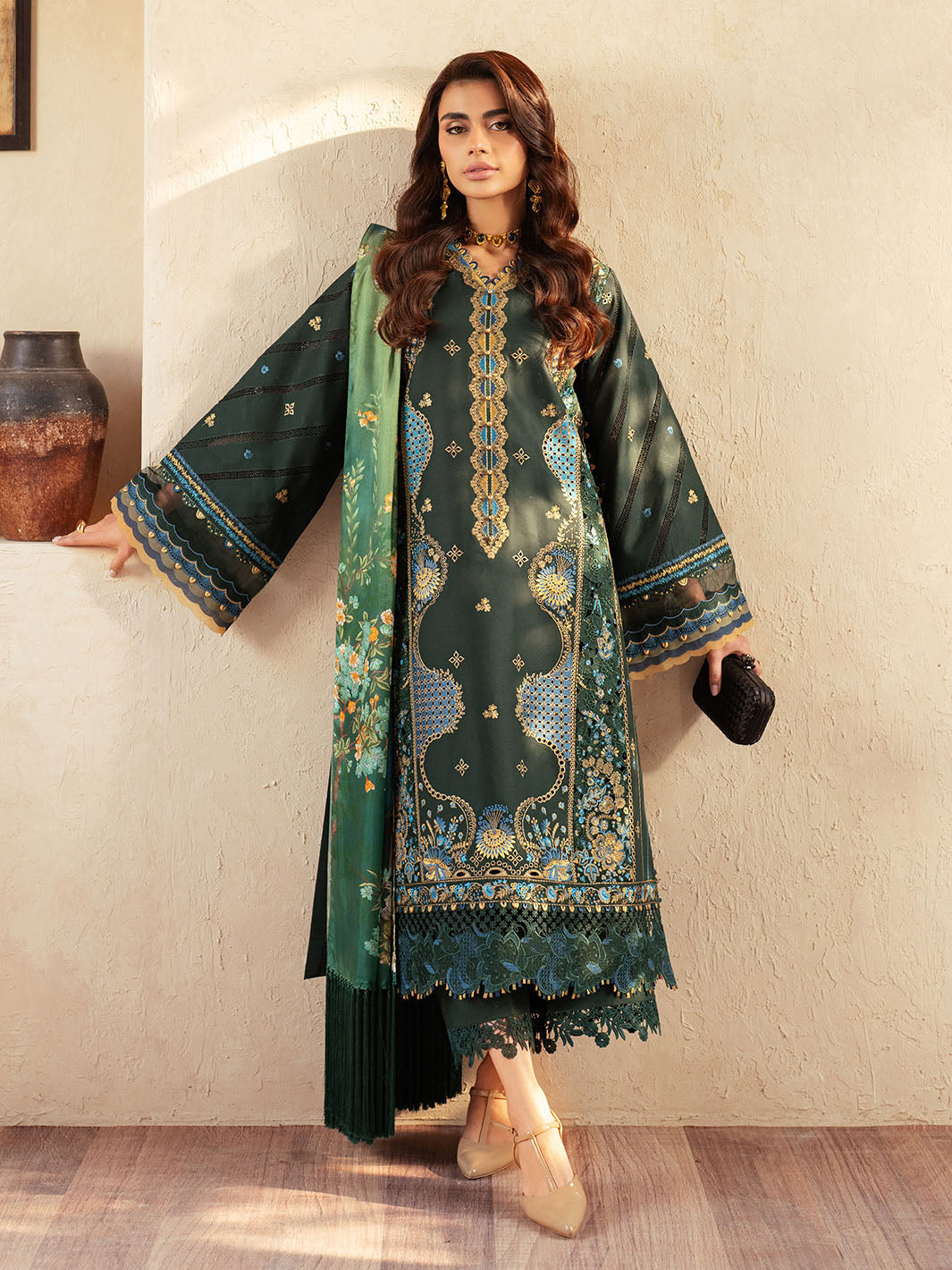 Bin Ilyas | Mehroze Luxury Lawn 25 | 94 - A