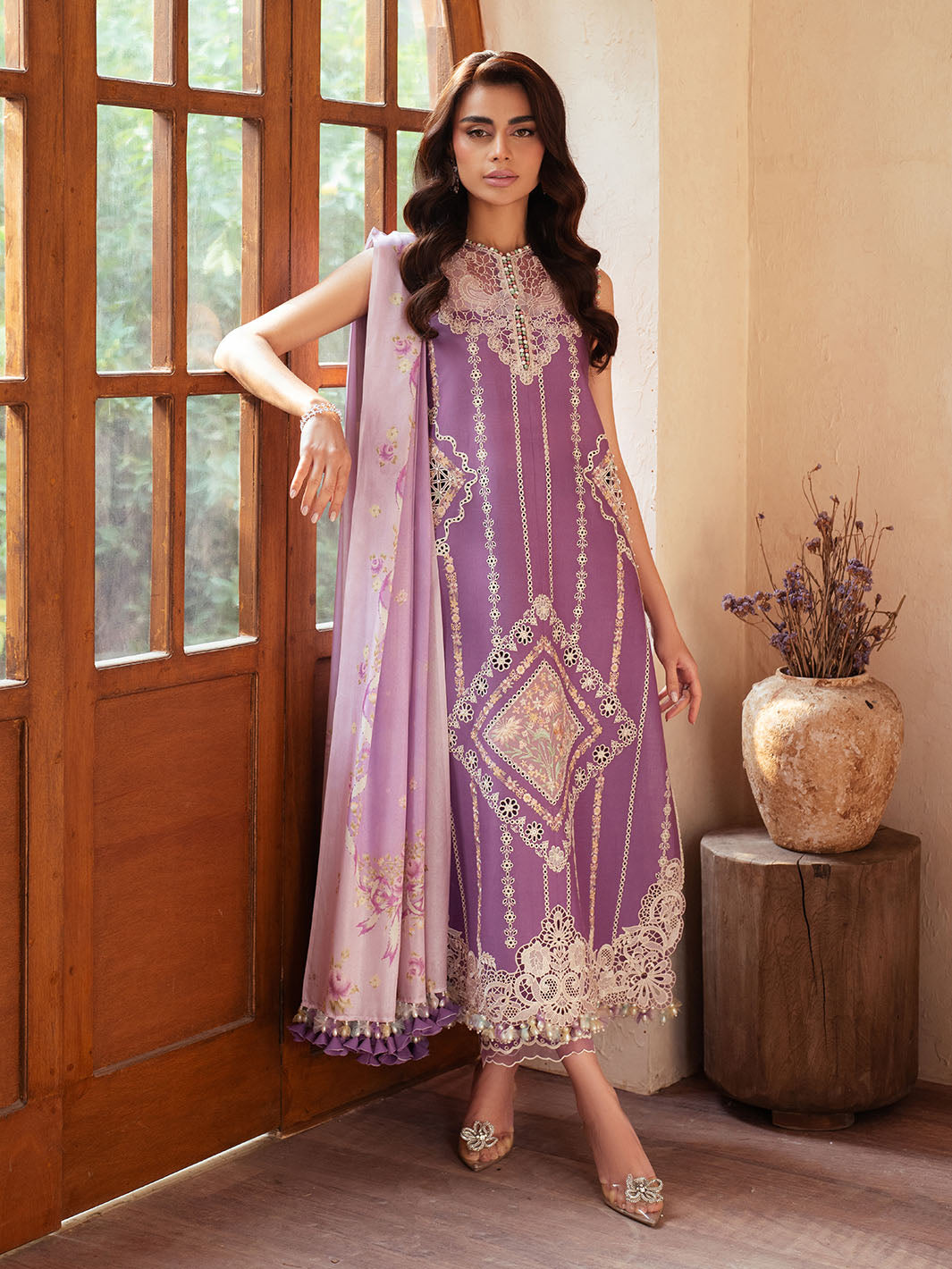 Bin Ilyas | Mehroze Luxury Lawn 25 | 96 - A