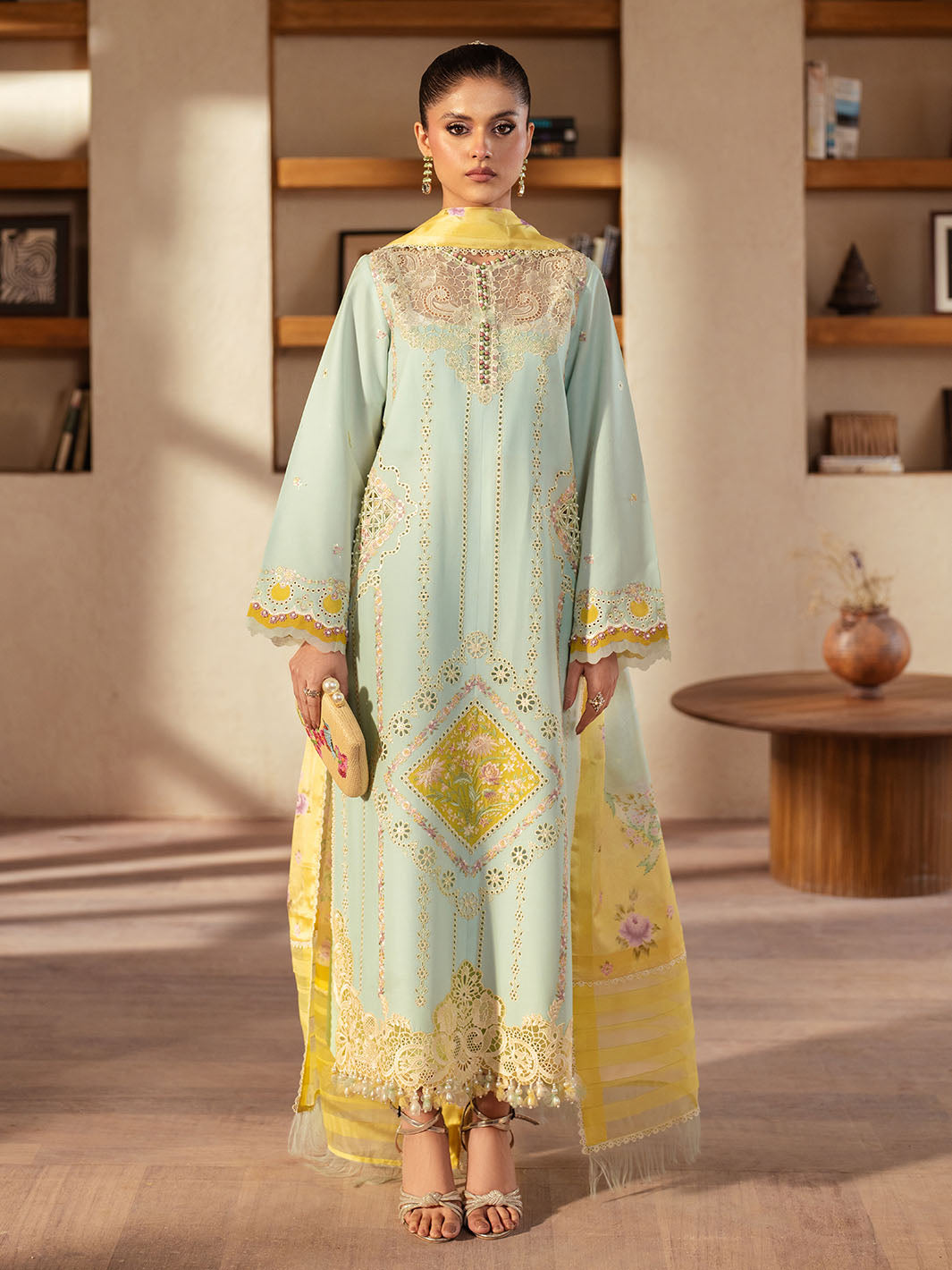 Bin Ilyas | Mehroze Luxury Lawn 25 | 96 - B