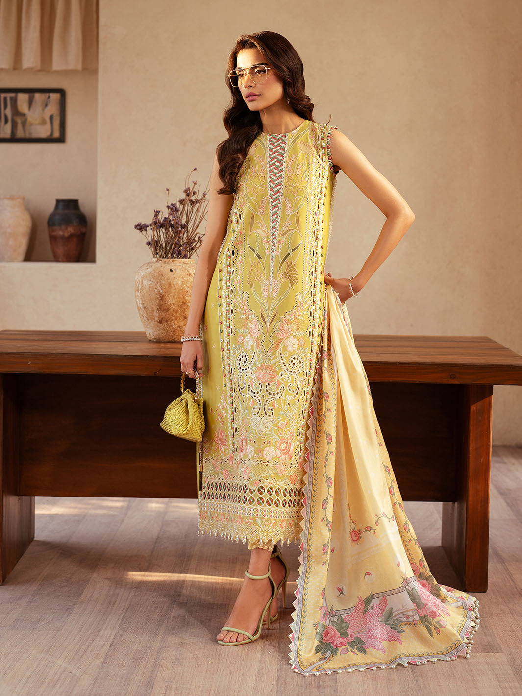 Bin Ilyas | Mehroze Luxury Lawn 25 | 97 - B