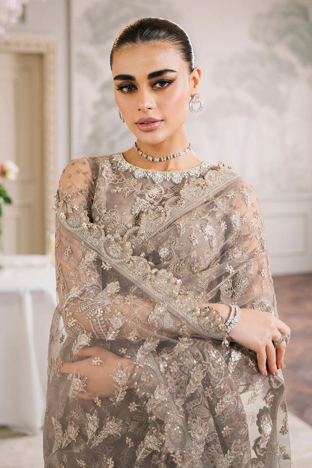 Baroque | Chantelle Embroidered Collection | CH12-06 - Pakistani Clothes for women, in United Kingdom and United States