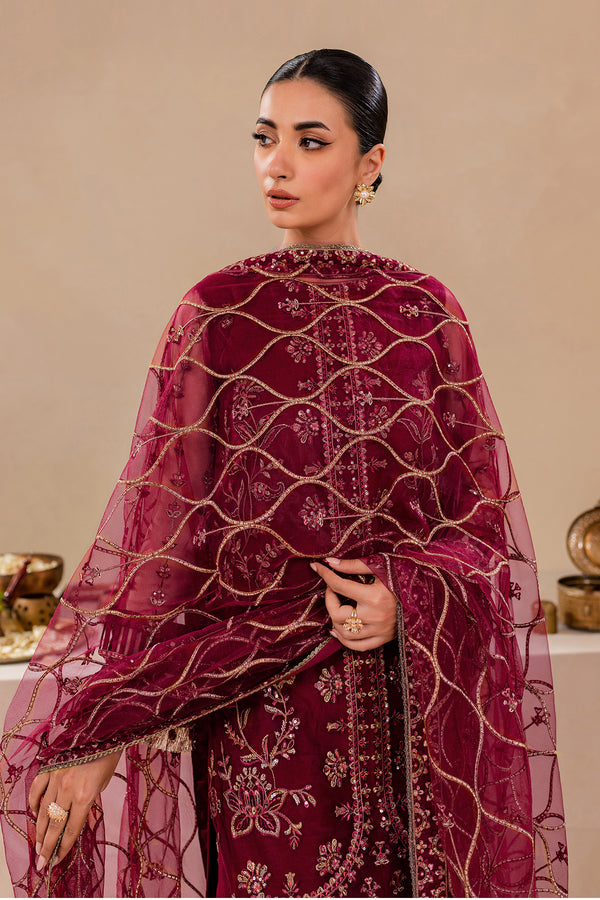 Farasha | Lumiere Luxury Collection 23 |ROUGE PINK - Pakistani Clothes for women, in United Kingdom and United States