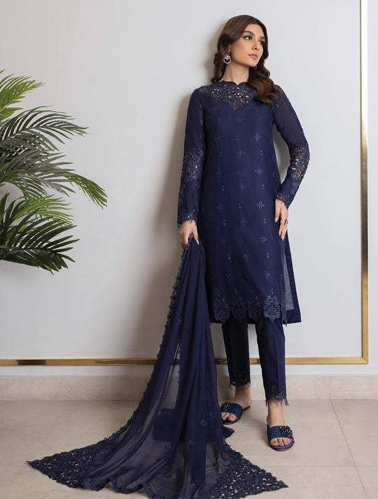 Iznik | Lawnkari 24 | UE-146 NEATSCAPE - Hoorain Designer Wear - Pakistani Ladies Branded Stitched Clothes in United Kingdom, United states, CA and Australia