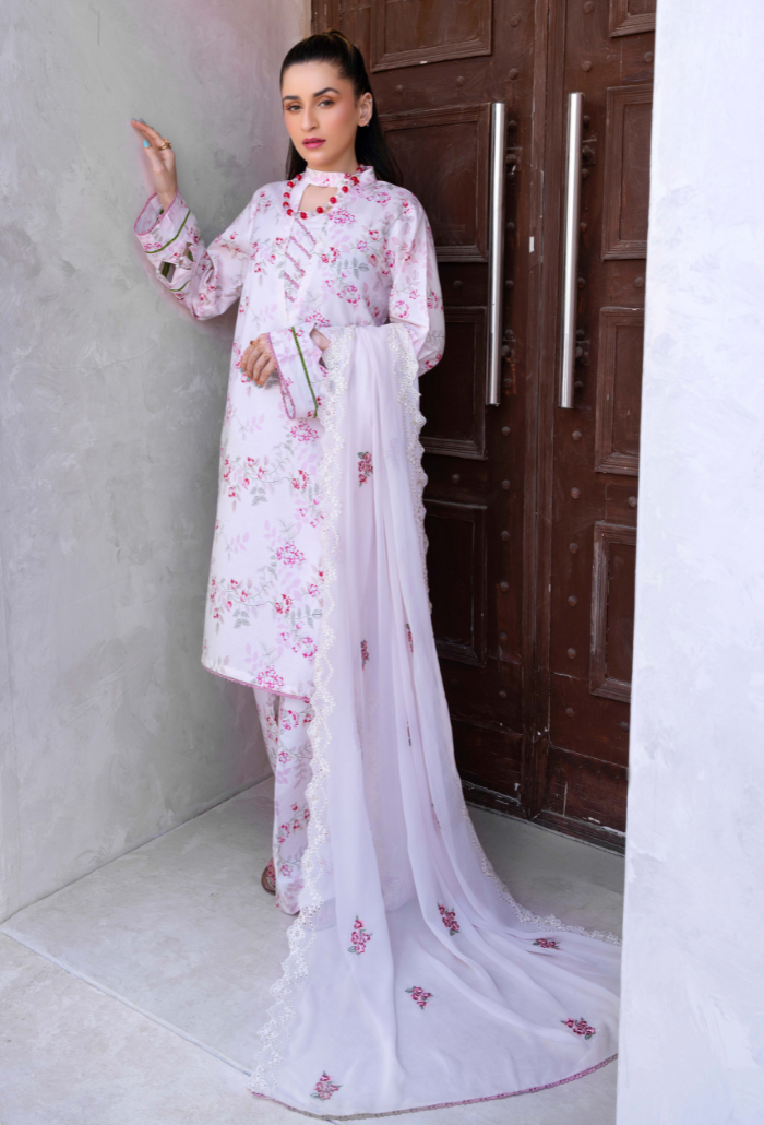 Humdum | Gardenia Lawn 24 | PLG 3 - D08 - Pakistani Clothes for women, in United Kingdom and United States