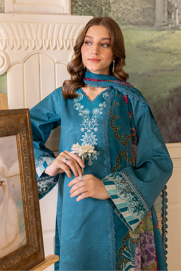 Farasha | Seraya Lawn 24 | PERIWINKLE - Pakistani Clothes for women, in United Kingdom and United States