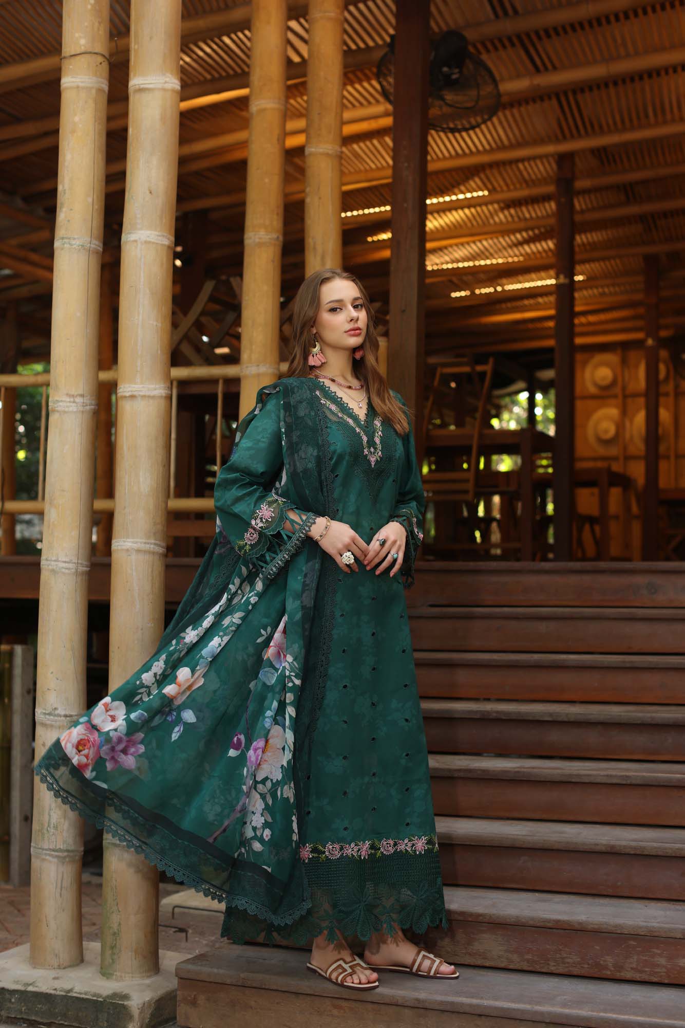 Noor by Saadia Asad | Eid Luxe Printedkari | D9-B