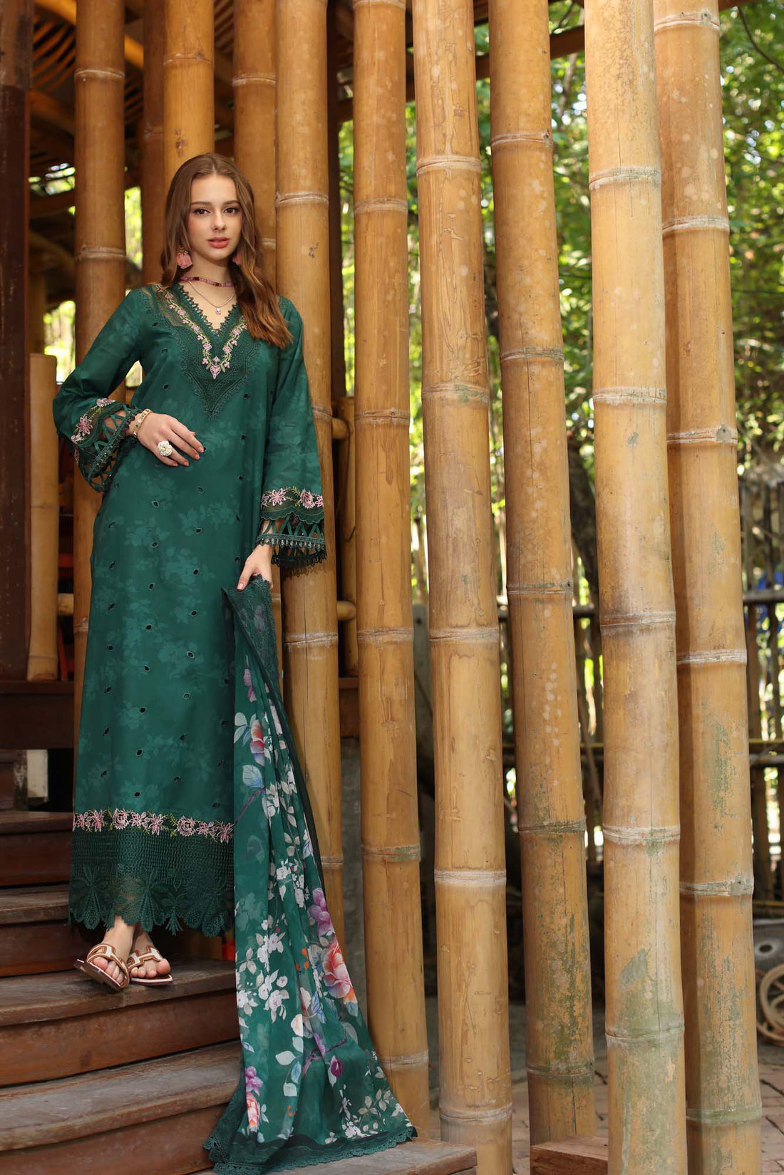 Noor by Saadia Asad | Eid Luxe Printedkari | D9-B