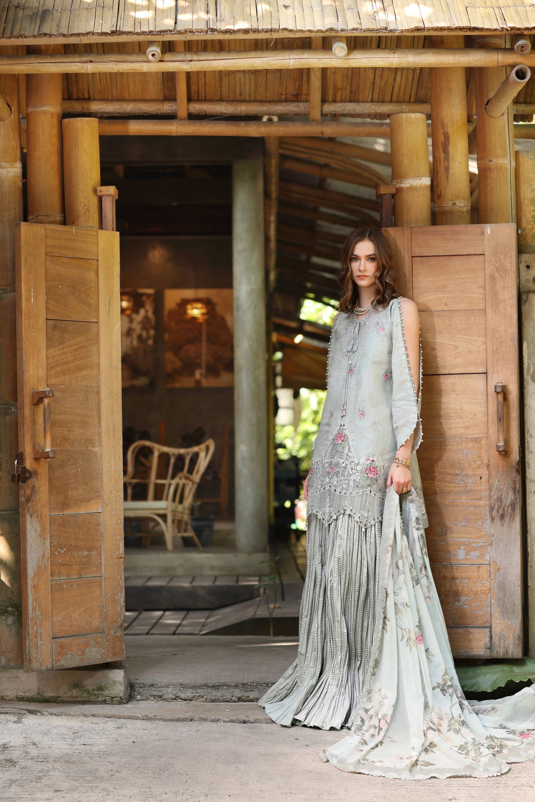 Noor by Saadia Asad | Eid Luxe Printedkari | D2-A