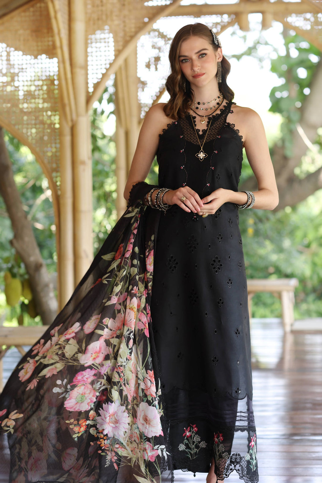 Noor by Saadia Asad | Eid Luxe Printedkari | D7-A