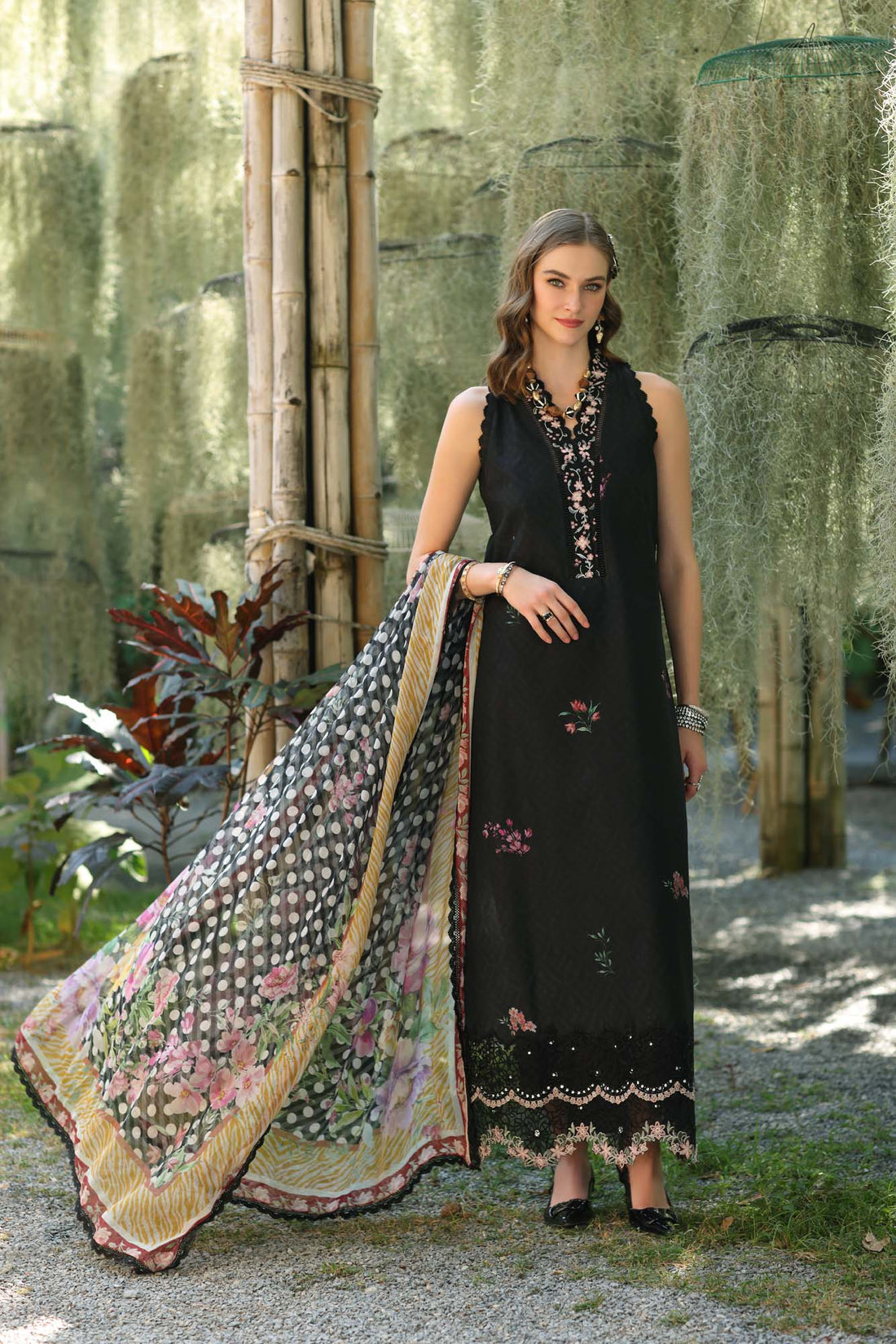 Noor by Saadia Asad | Eid Luxe Printedkari | D10-B