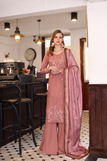 Noor by Saadia Asad | Winter Embroidered Printkhaas 25 | D2 - B