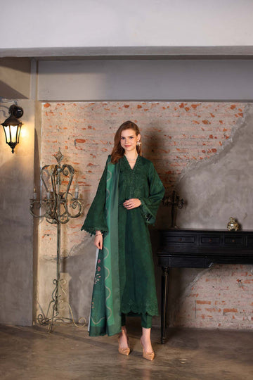 Noor by Saadia Asad | Winter Embroidered Printkhaas 25 | D3 - A