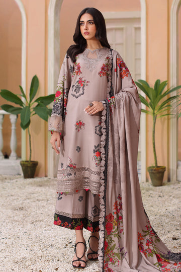 Charizma | Sheen Embroidered Linen Shawl | SHW4-02