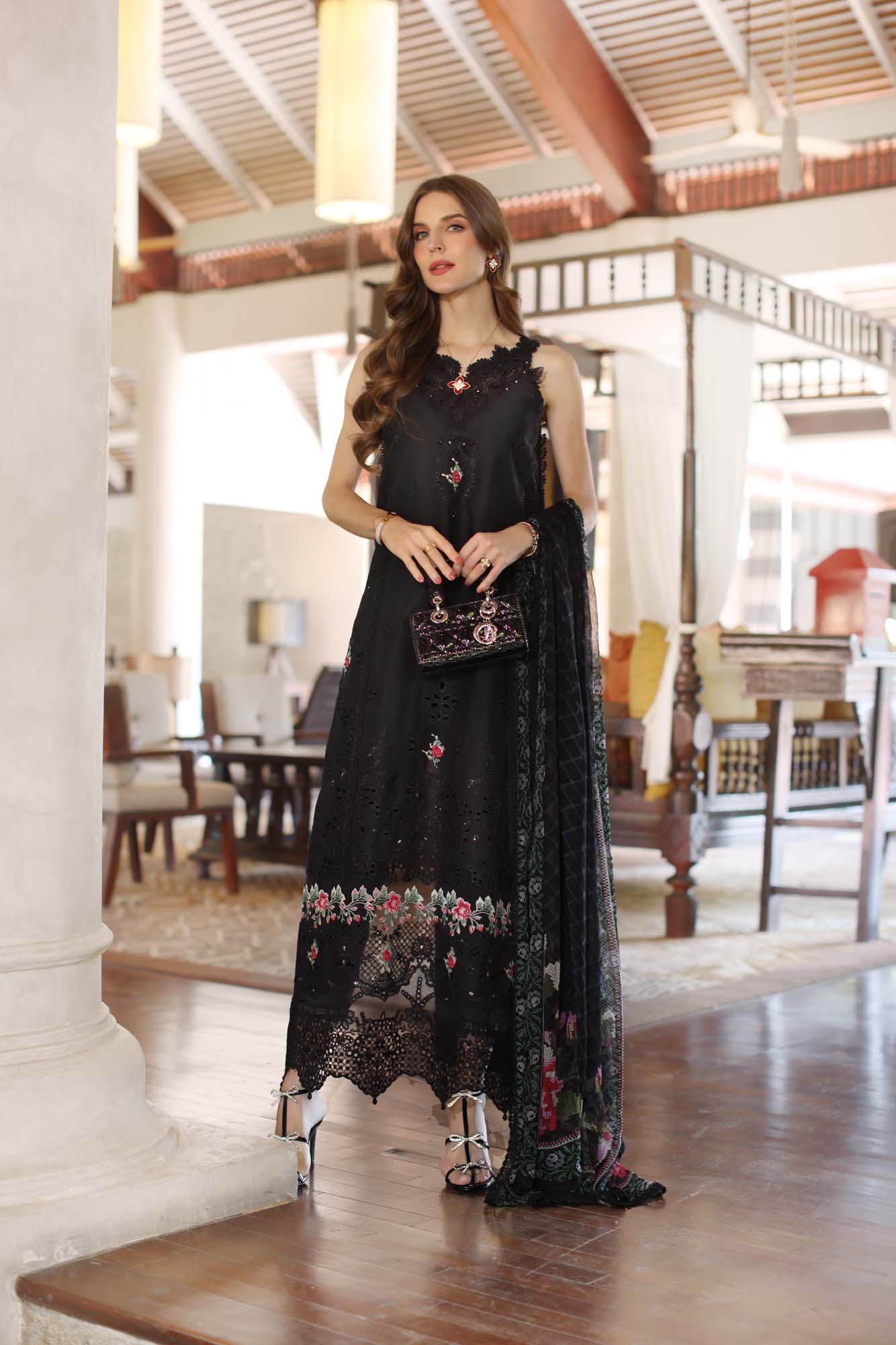 Noor by Saadia Asad | Eid Luxury Laserkari 25 | D4-A