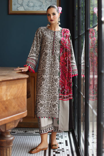 Charizma | C Prints Winter 25 | 3-PC Unstitched Printed Linen Collection CPW5-09