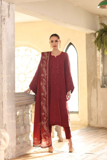Noor by Saadia Asad | Winter Embroidered Printkhaas 25 | D9- B