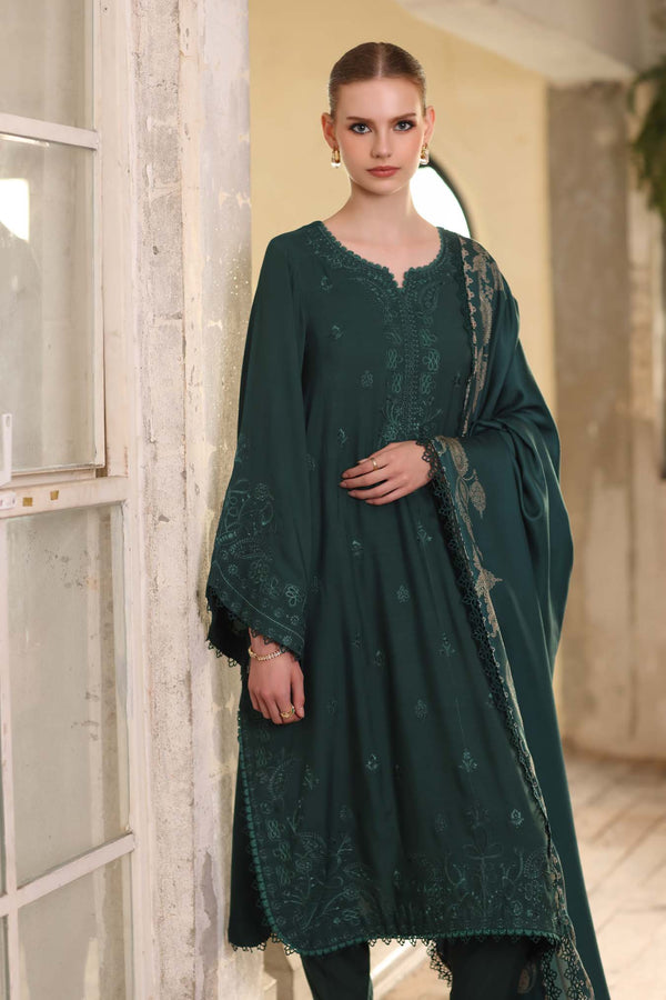 Noor by Saadia Asad | Winter Embroidered Printkhaas 25 | D9- A