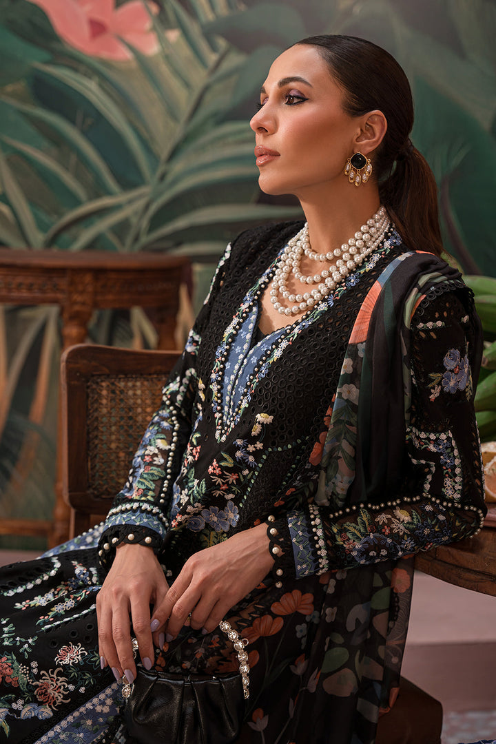 Afrozeh | The Pinted Grden Lawn 24 | Midnight Muse - Hoorain Designer Wear - Pakistani Designer Clothes for women, in United Kingdom, United states, CA and Australia