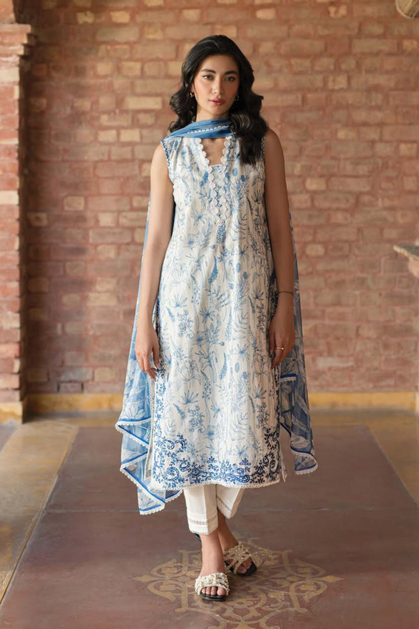 Sahar | Spring Summer Lawn | S-21 - Hoorain Designer Wear - Pakistani Ladies Branded Stitched Clothes in United Kingdom, United states, CA and Australia