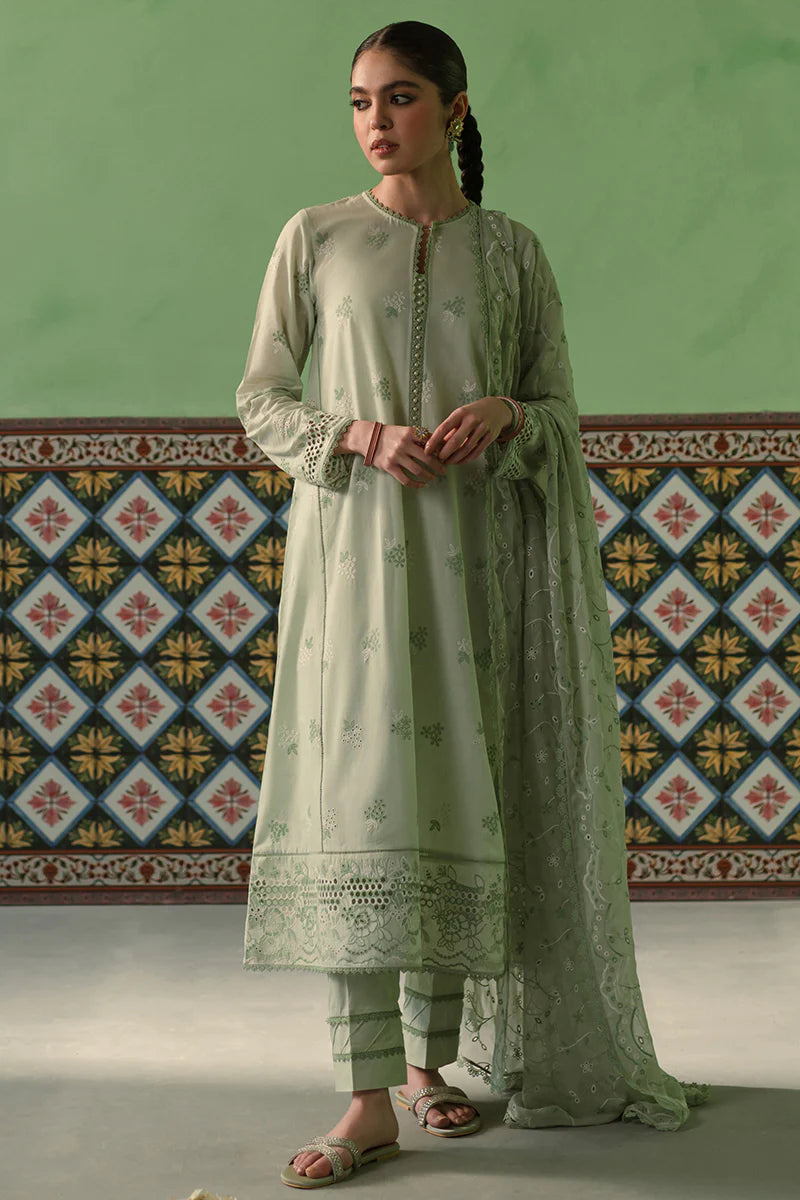 Cross Stitch | Chikankari Lawn | ICY MINT - Pakistani Clothes for women, in United Kingdom and United States