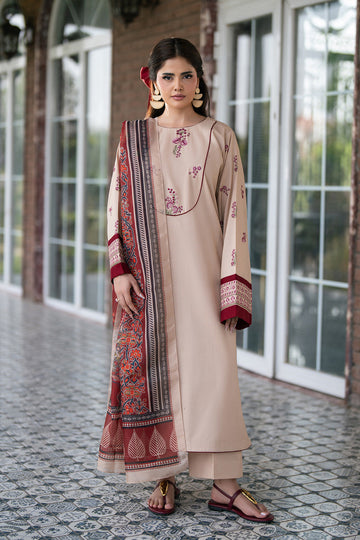 Alizeh | Printed Lawn | AF-EL-7078-Tan