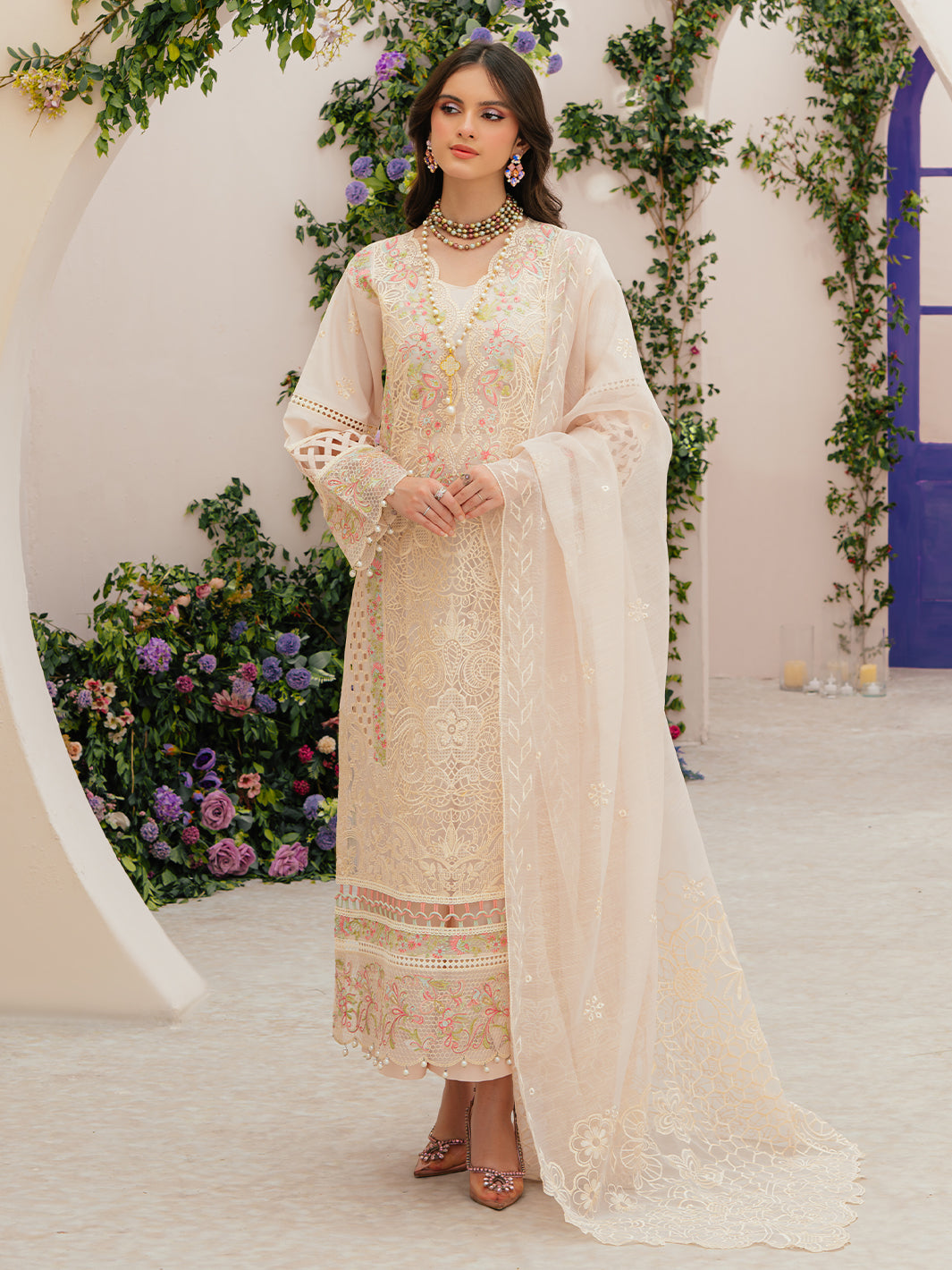 Mahnur | Allenura Luxury Lawn 24 | ALLORA - Pakistani Clothes for women, in United Kingdom and United States