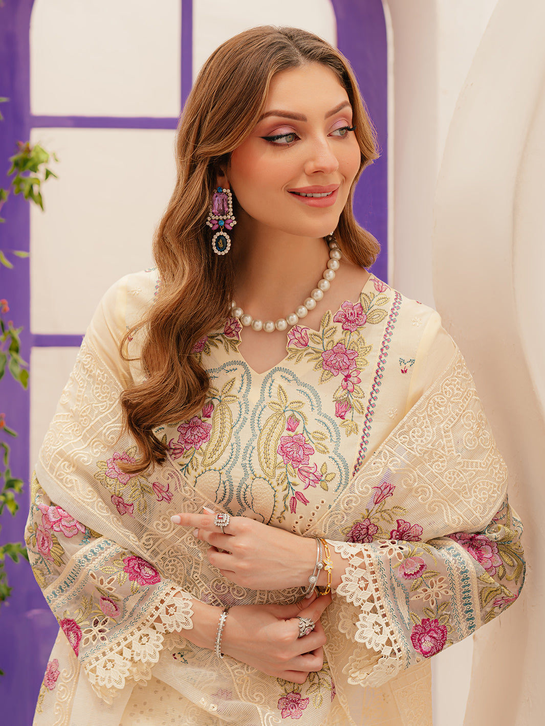 Mahnur | Allenura Luxury Lawn 24 | AMOUR - Pakistani Clothes for women, in United Kingdom and United States