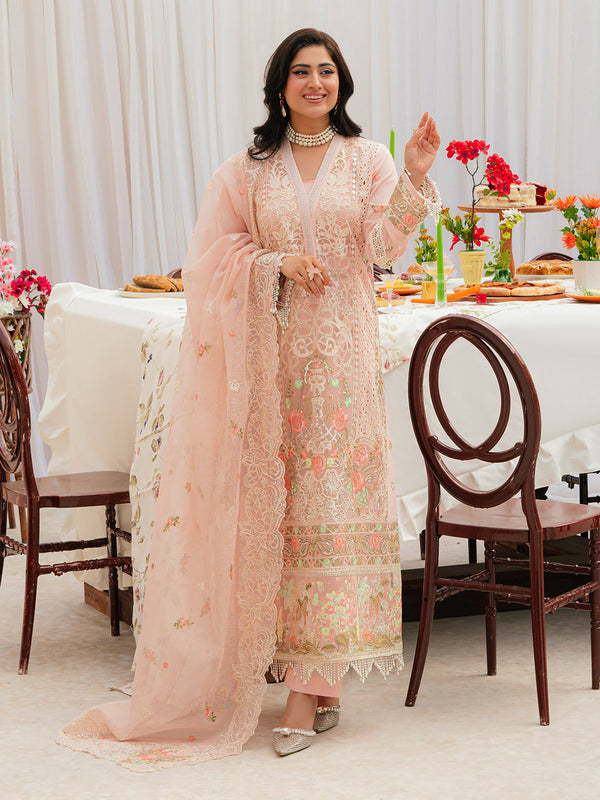 Mahnur | Allenura Luxury Lawn 24 | AZURE - Hoorain Designer Wear - Pakistani Ladies Branded Stitched Clothes in United Kingdom, United states, CA and Australia