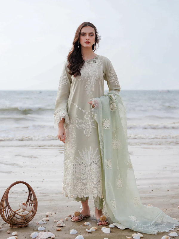 Aabyaan | Saagar Luxury Lawn 24 | YAZMIN (AF-04) - Hoorain Designer Wear - Pakistani Ladies Branded Stitched Clothes in United Kingdom, United states, CA and Australia