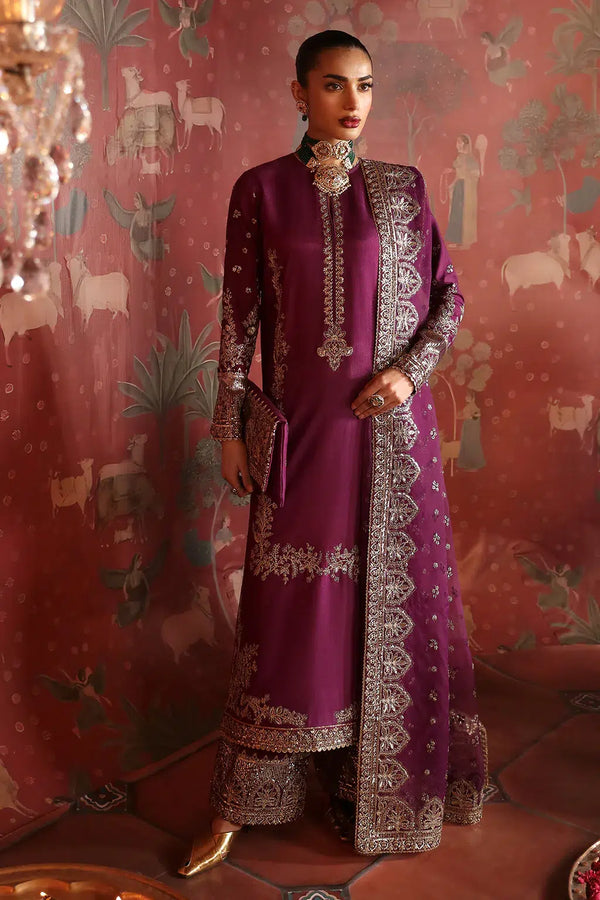 Afrozeh | Divani Silk Edit | Khushbu - Hoorain Designer Wear - Pakistani Ladies Branded Stitched Clothes in United Kingdom, United states, CA and Australia