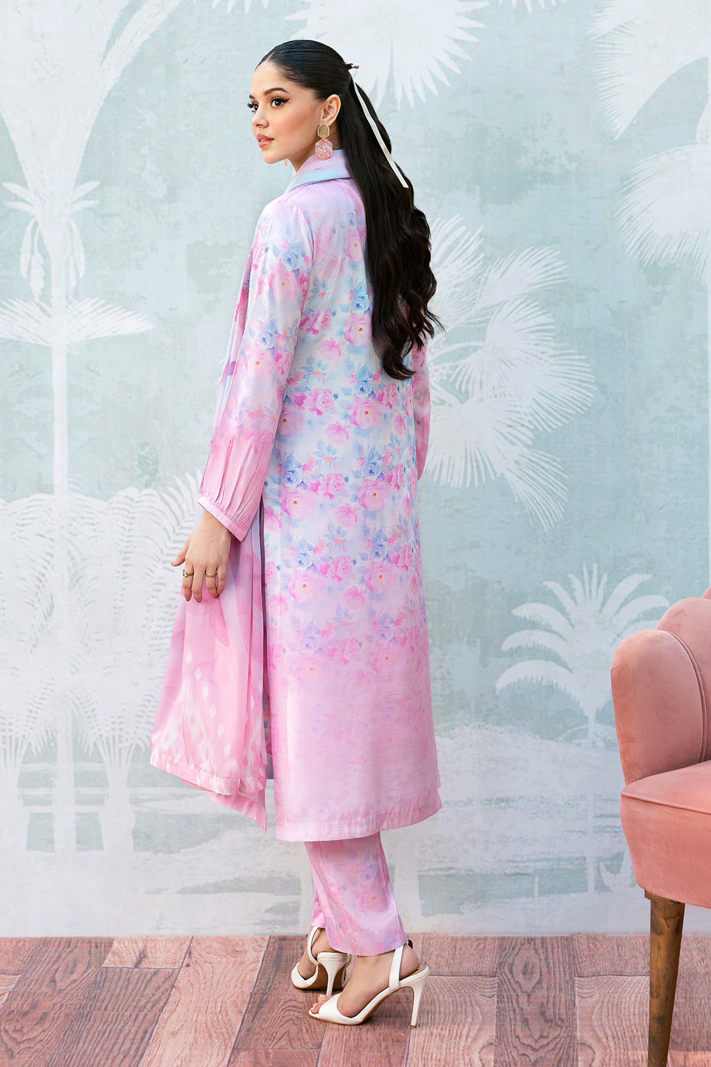 Afsanah | Basics Raw Silk |  Pink Wave AR-112