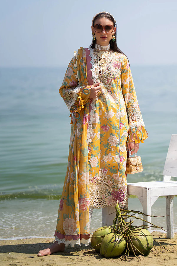 AJR Couture | Alif Signature Luxury Lawn 24 | Sunlit - Hoorain Designer Wear - Pakistani Ladies Branded Stitched Clothes in United Kingdom, United states, CA and Australia